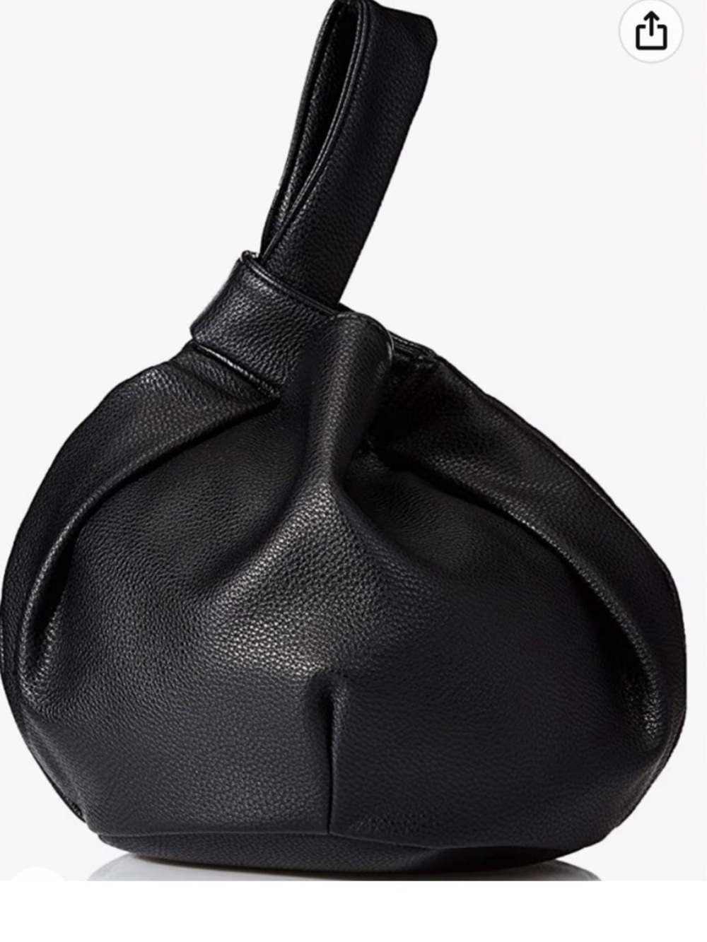 The Drop Avalon Minimalist Black Knot Wristlet Clutch Bag